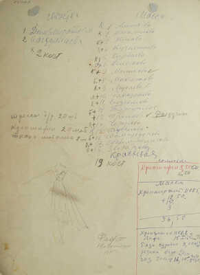 Севастьянов Иван Васильевич. Эскиз костюма вакханки для оперы Ш. Гуно «Фауст», созданной по мотивам одноименной трагедии И. Гёте, для Новосибирского театра оперы и балета